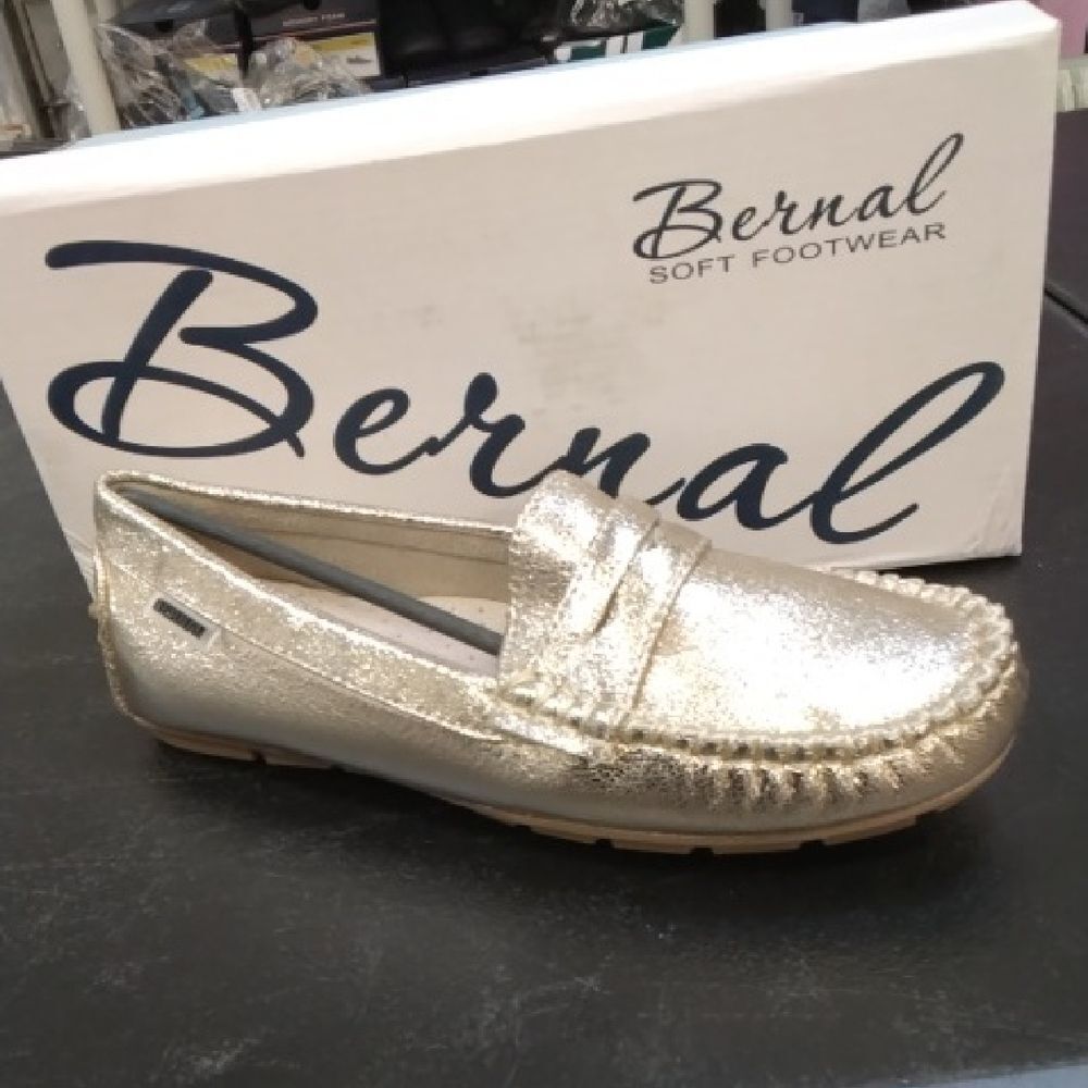 Gold Women's Loafers